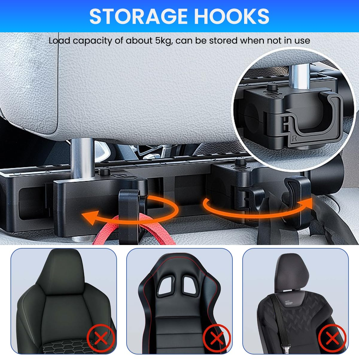 HeadrestPillow – Ergonomic Adjustable Car Headrest Pillow