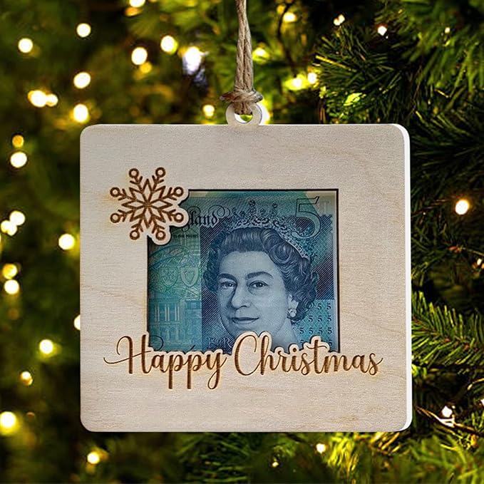 Wooden Money Gift Tags – Handmade Christmas Decorations