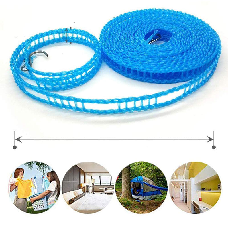 HangingLine – Portable Clothesline with Windproof Grid, 5 m