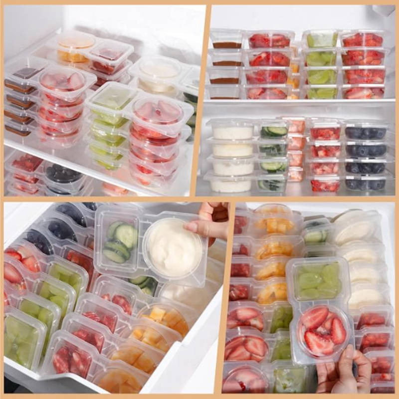 FoodContainer Dual-Compartment Snack Box