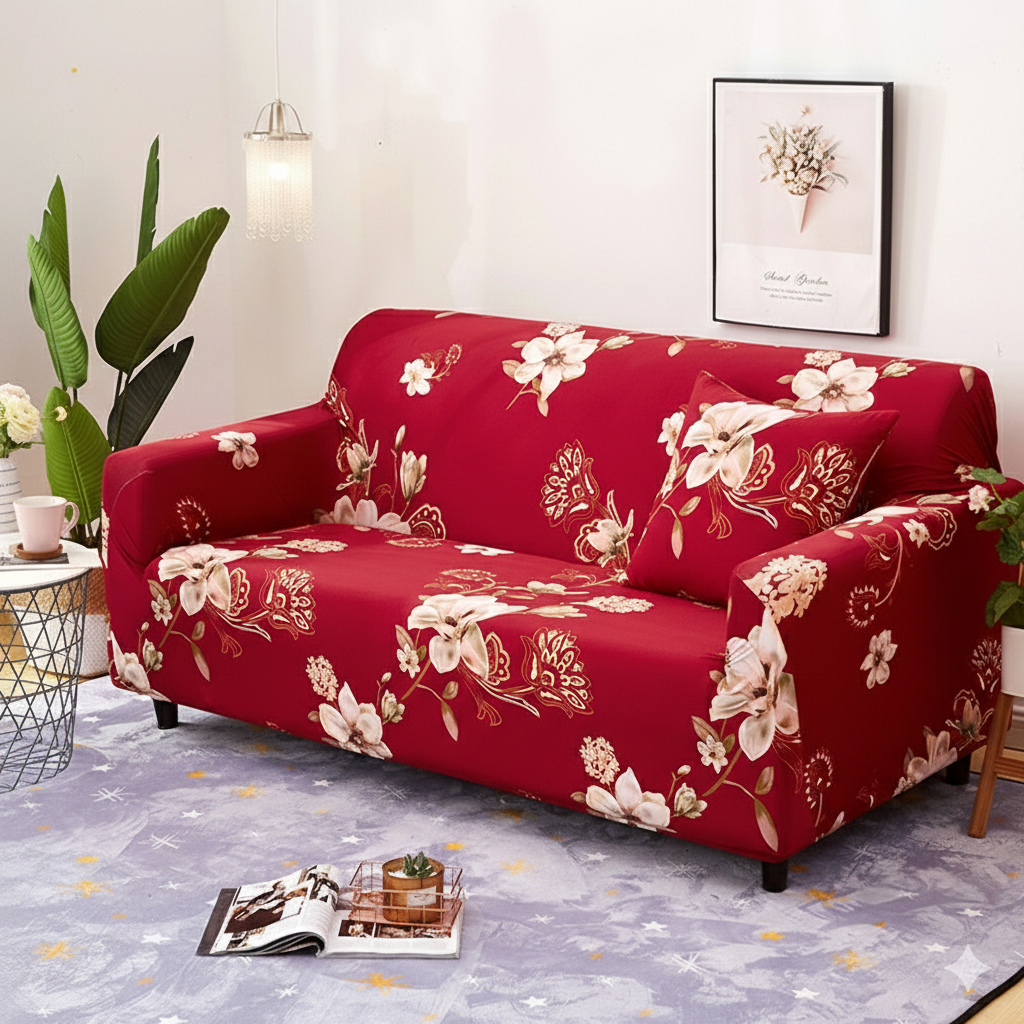 StretchCover Sofa Cover, Stretchy Wrinkle-Resistant Furniture Protector