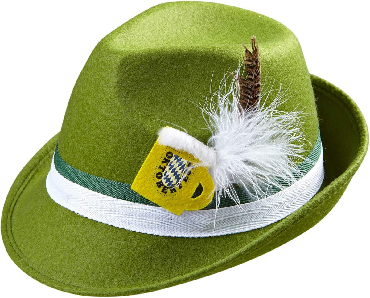 Traditional hat Oktoberfest Franzl Green, beer stein pendant