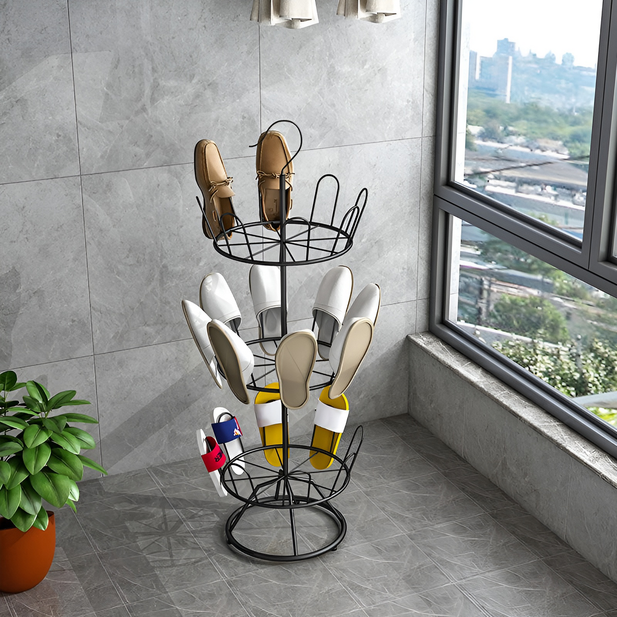 ShoeOrganizer – Stackable Vertical Shoe Organizer