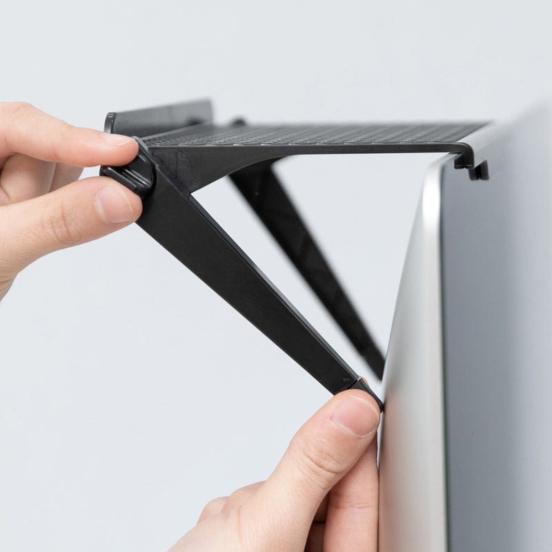 TopShelf Monitor Shelf Organizer, Foldable Screen Tray