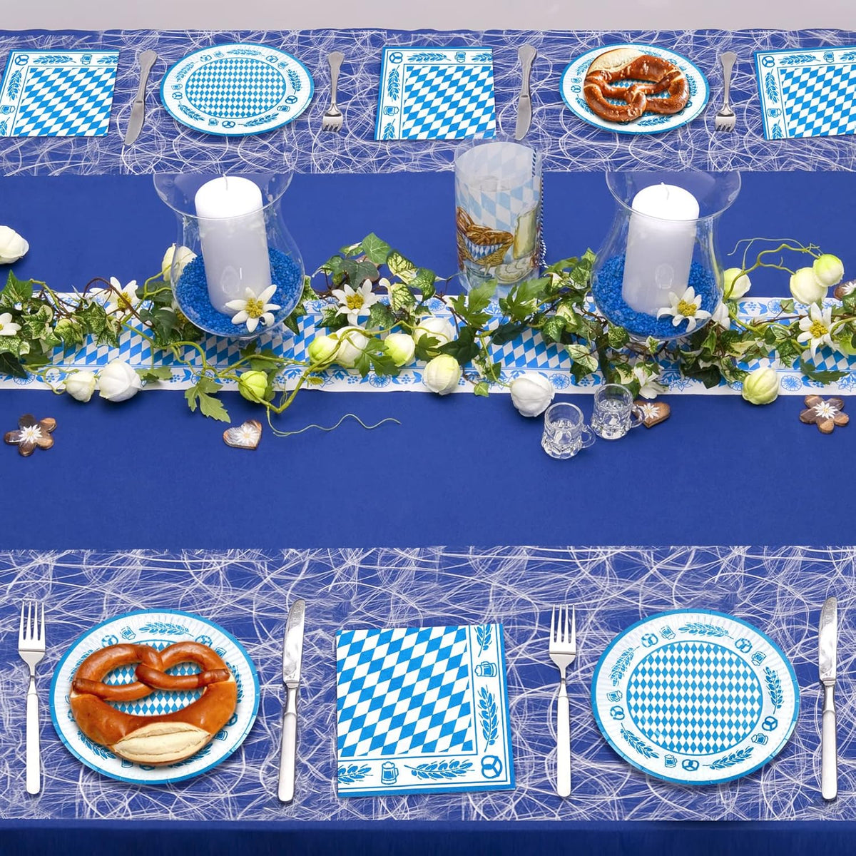 Oktoberfest table decoration set, napkins & coasters 80-piece
