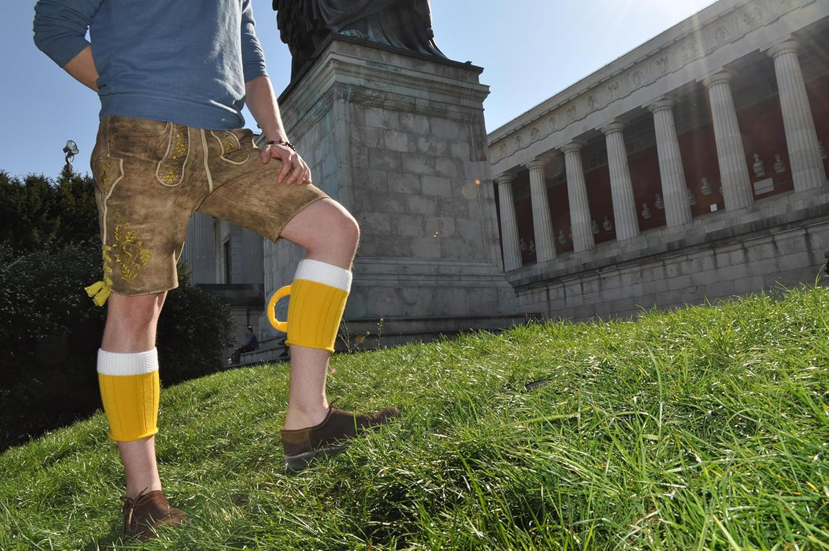 Wadlmäß Oktoberfest socks, beer mug design, 1 pair