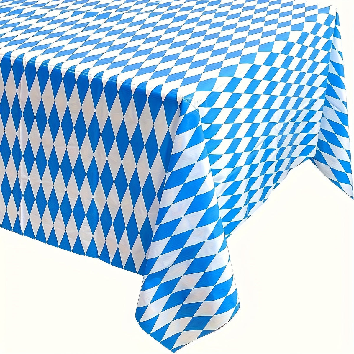 Oktoberfest Tablecloth Set Diamond Pattern, 137x274cm, 5 pieces