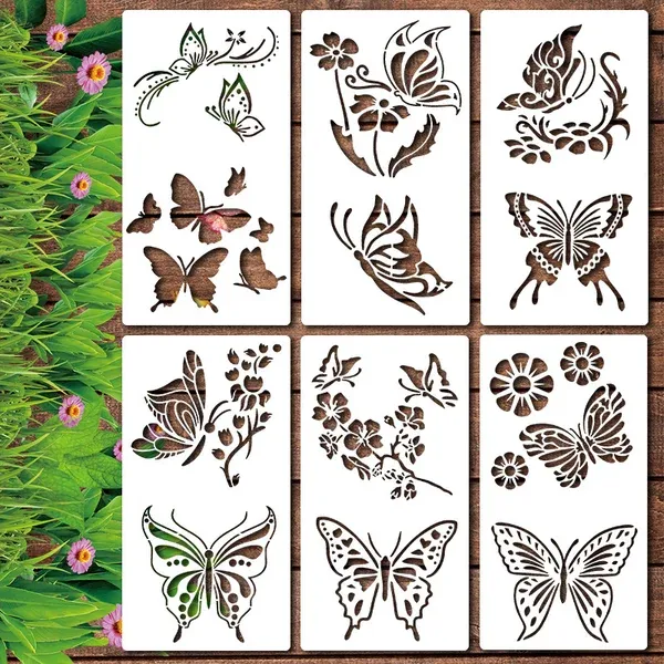 FlowerDecor – Reusable DIY wall stencils
