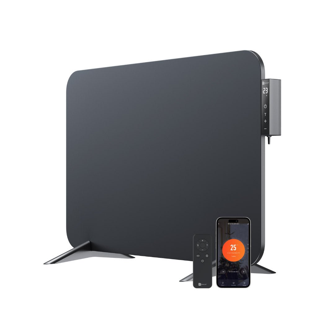 Metal infrared heater with smart thermostat