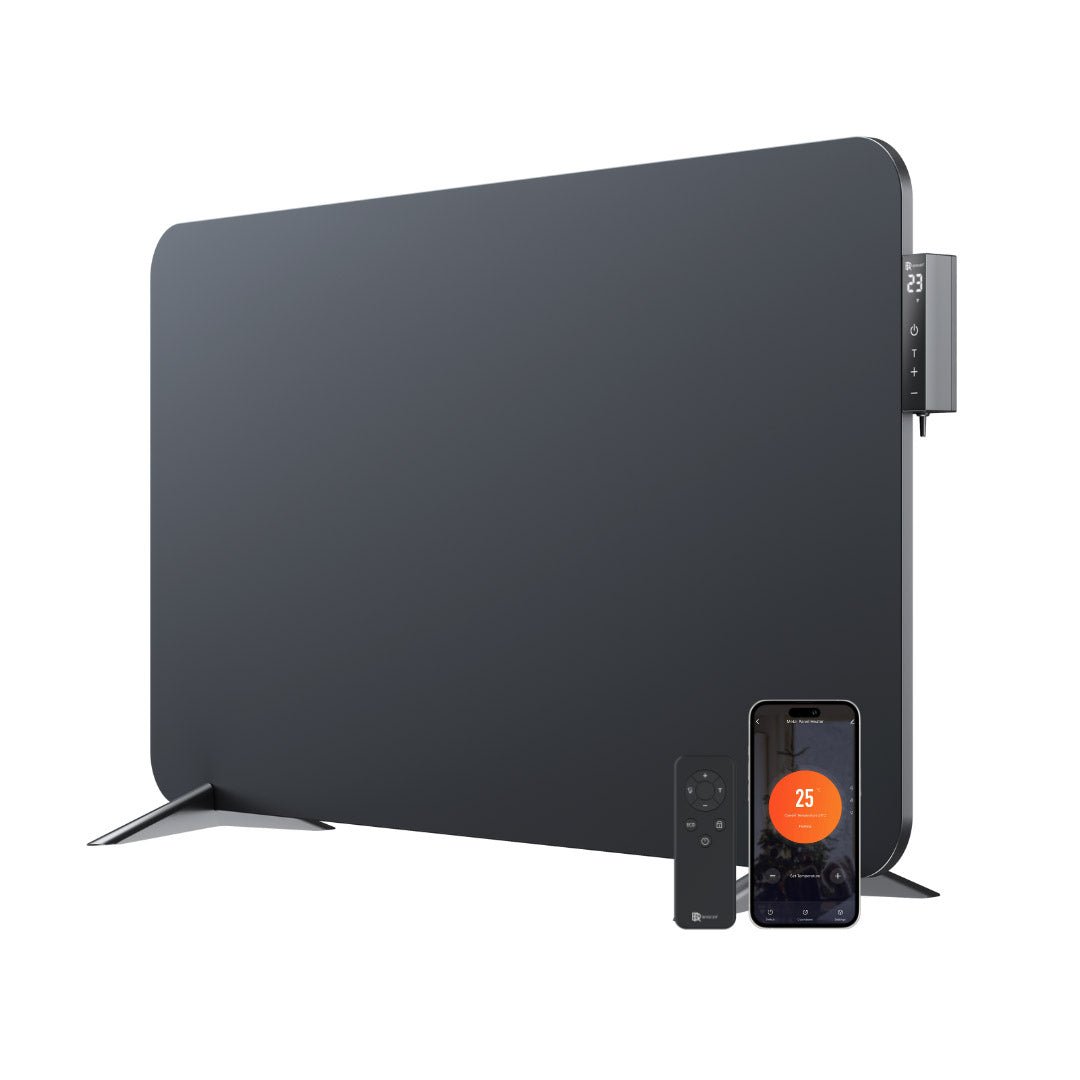 Metal infrared heater with smart thermostat