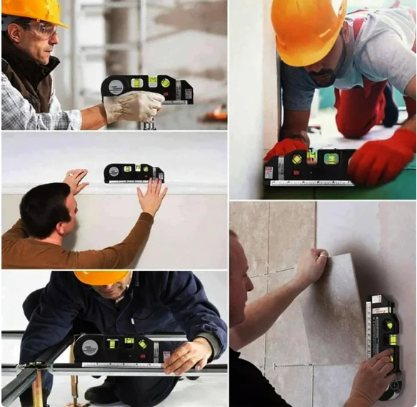 Laser level with tape measure – precision tool