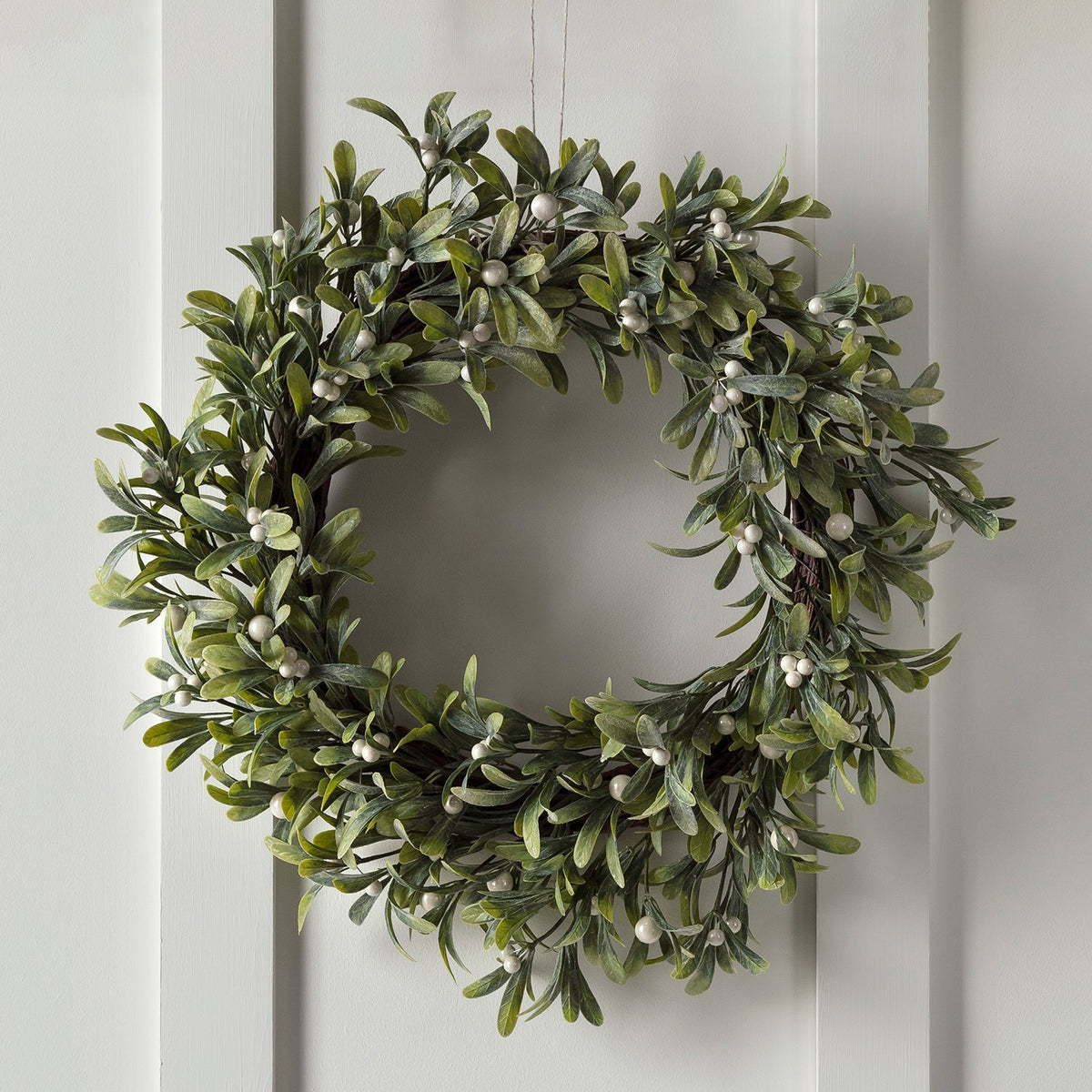 Advent Wreath Set Mistletoe with Candle Holder – 50 cm
