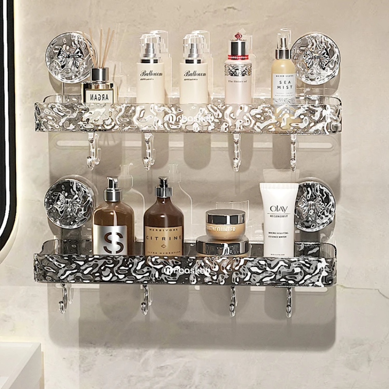 StorageRack Suction Cup Shelf No Drilling Required