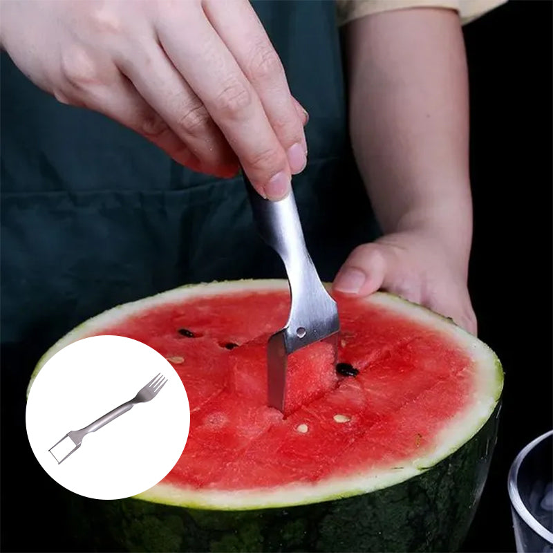 FruitCutter 2-in-1 Fruit Slicer with Fork