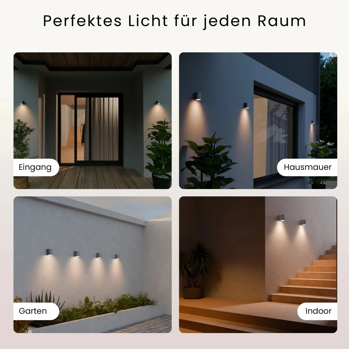 VAYA wall light indoor/outdoor, GU10, IP54