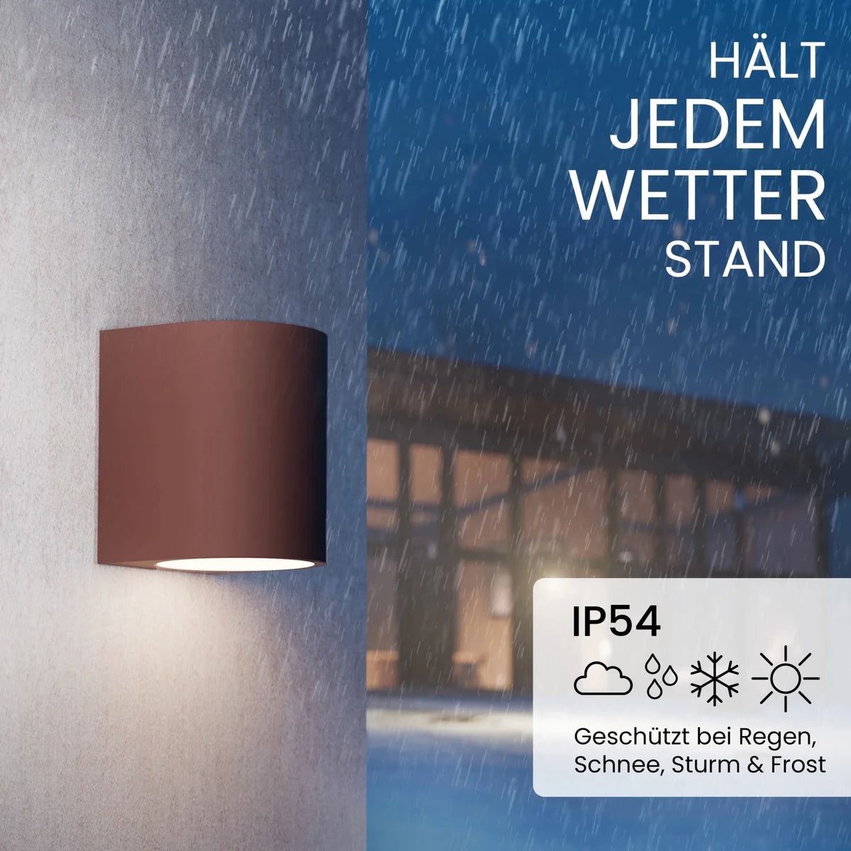 VAYA wall light indoor/outdoor, GU10, IP54