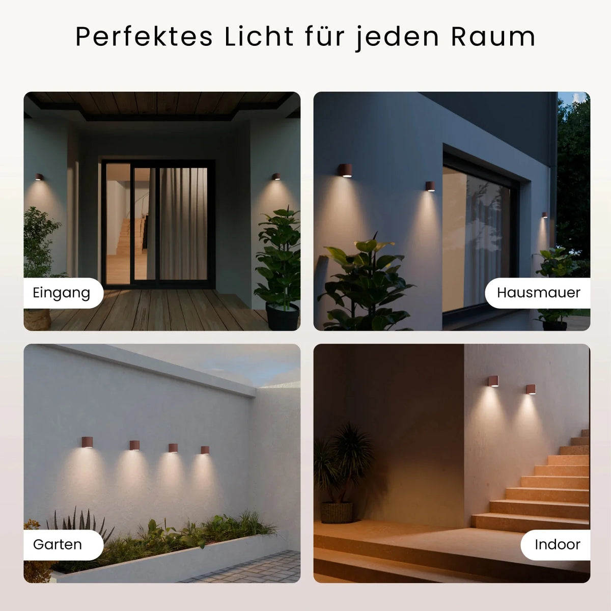 VAYA wall light indoor/outdoor, GU10, IP54