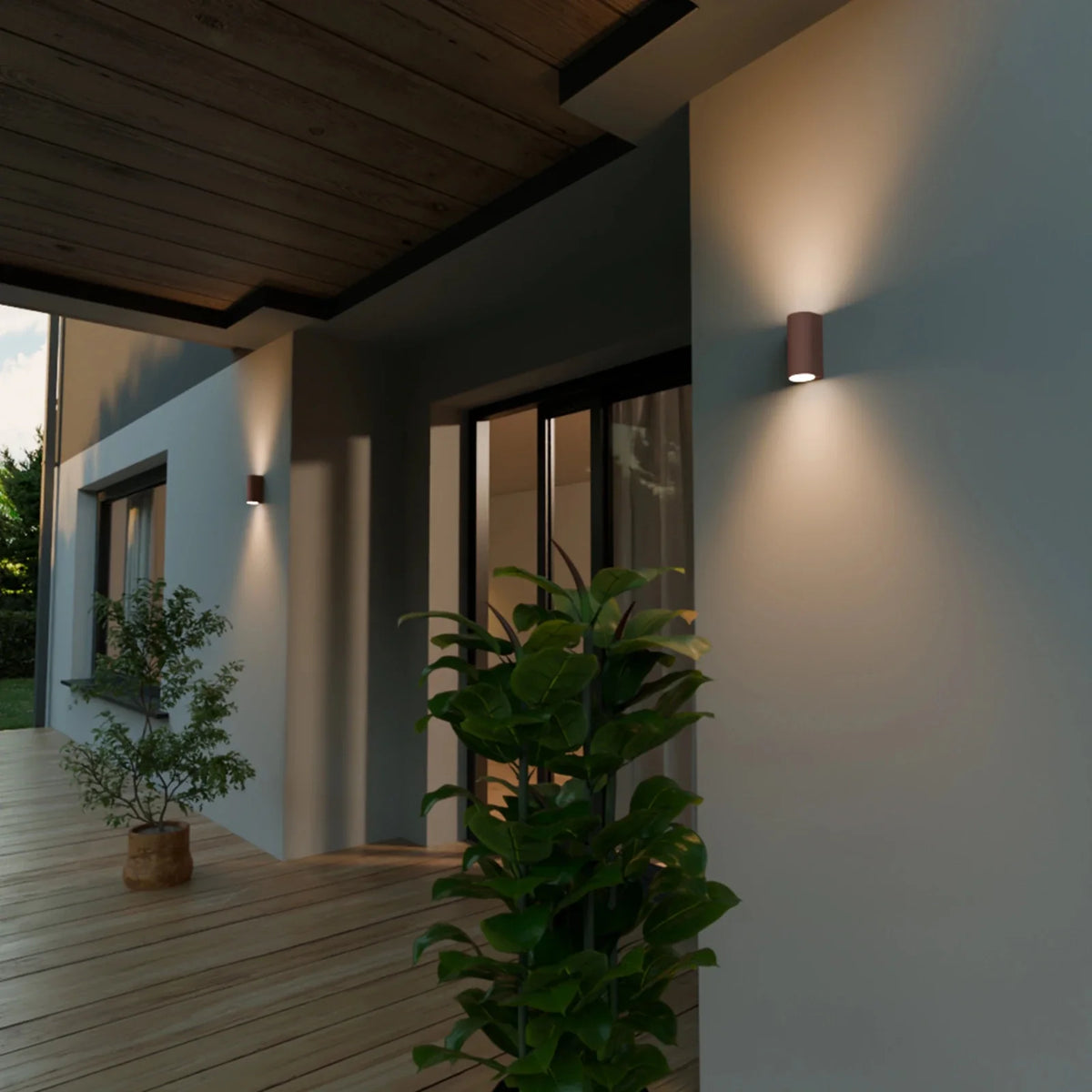 VAYA DUO Up-&-Down Wall Light, 2x GU10, IP54