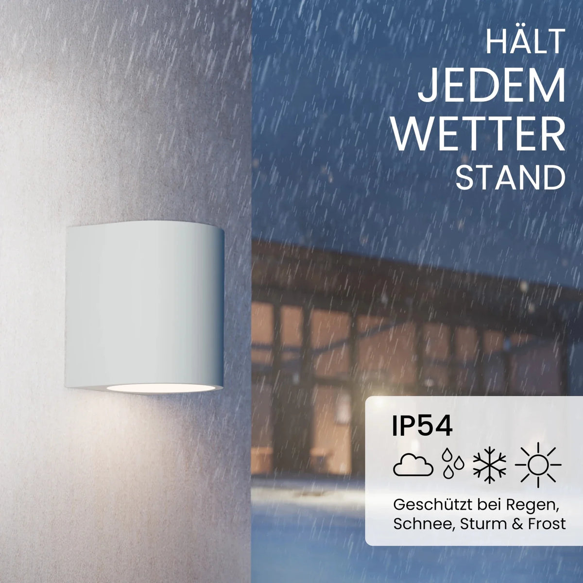 VAYA wall light indoor/outdoor, GU10, IP54