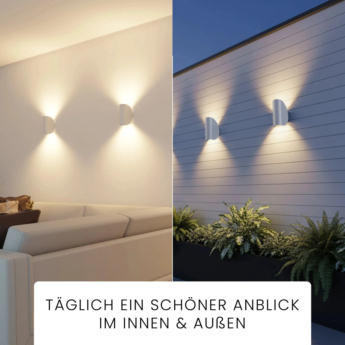 MILO wall lamp up-and-down light 350°, IP54