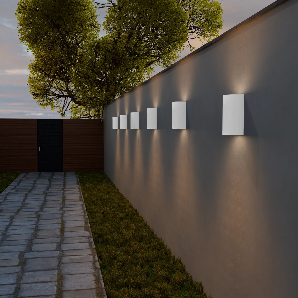 VAYA DUO Up-&-Down Wall Light, 2x GU10, IP54