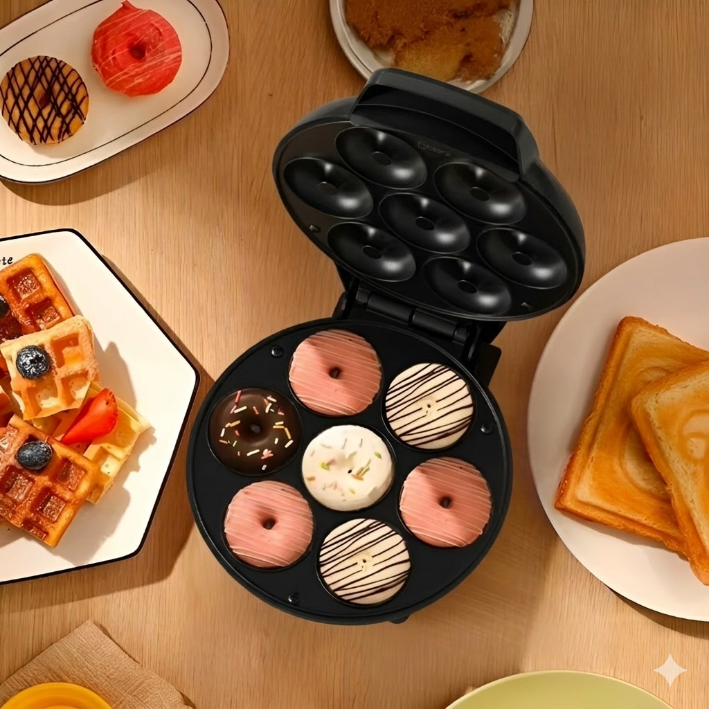 DonutMaker Mini-Donut Machine with non-stick coating