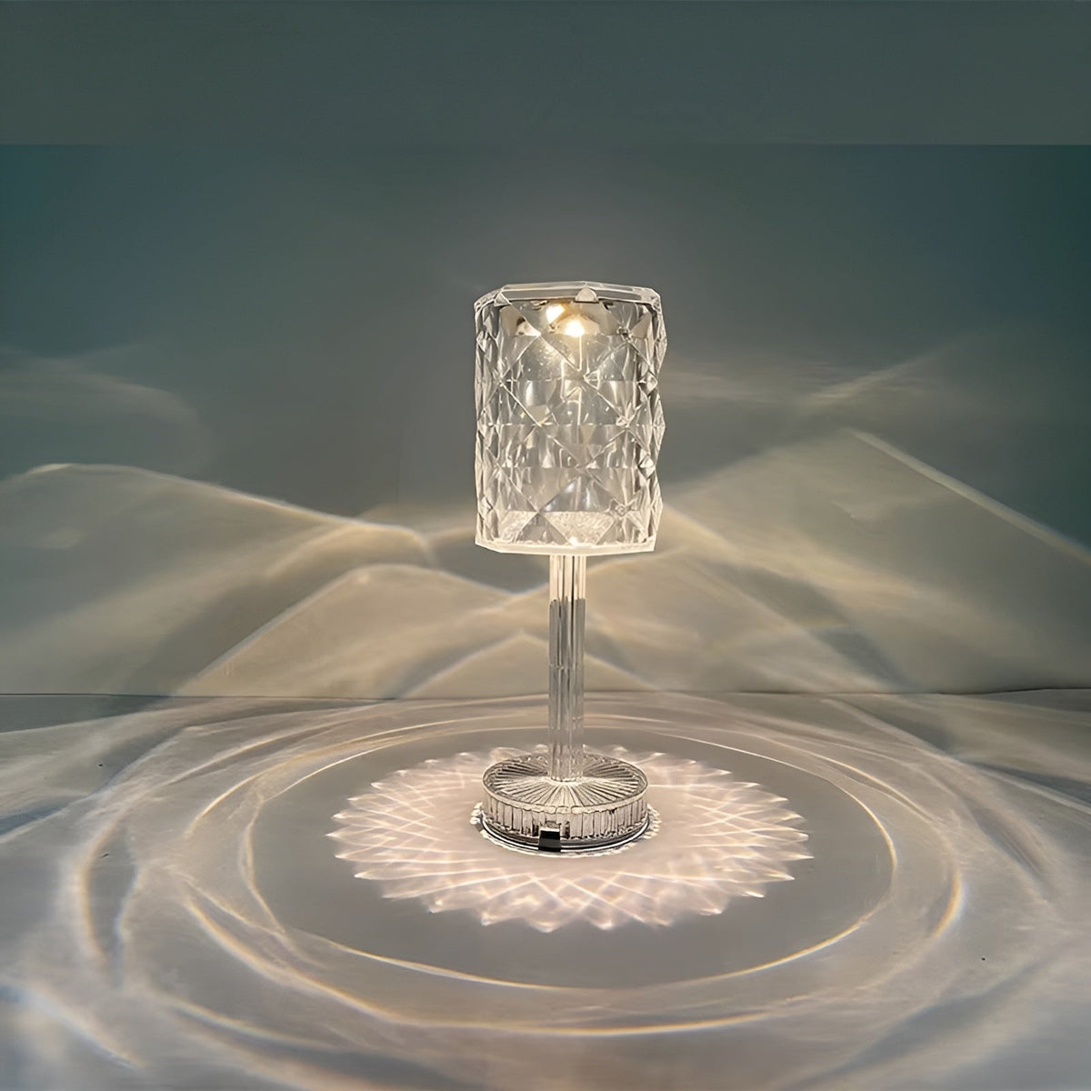 SparkleLamp Crystal LED Lamp with Remote Control, Illuminated Wall Patterns