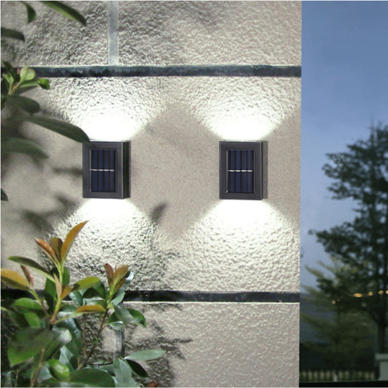 WallLight – Solar-powered LED wall light, double-shaded
