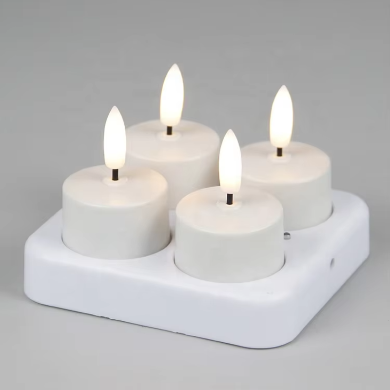CozyCandles – Rechargeable LED Tealights with Remote Control