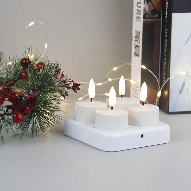 CozyCandles – Rechargeable LED Tealights with Remote Control