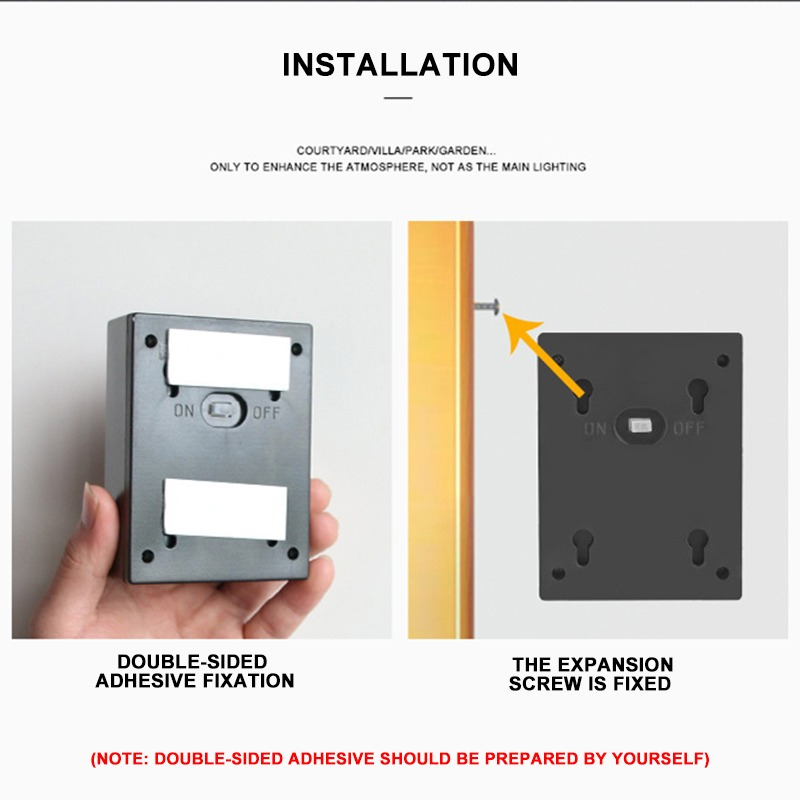 WallLight – Solar-powered LED wall light, double-shaded
