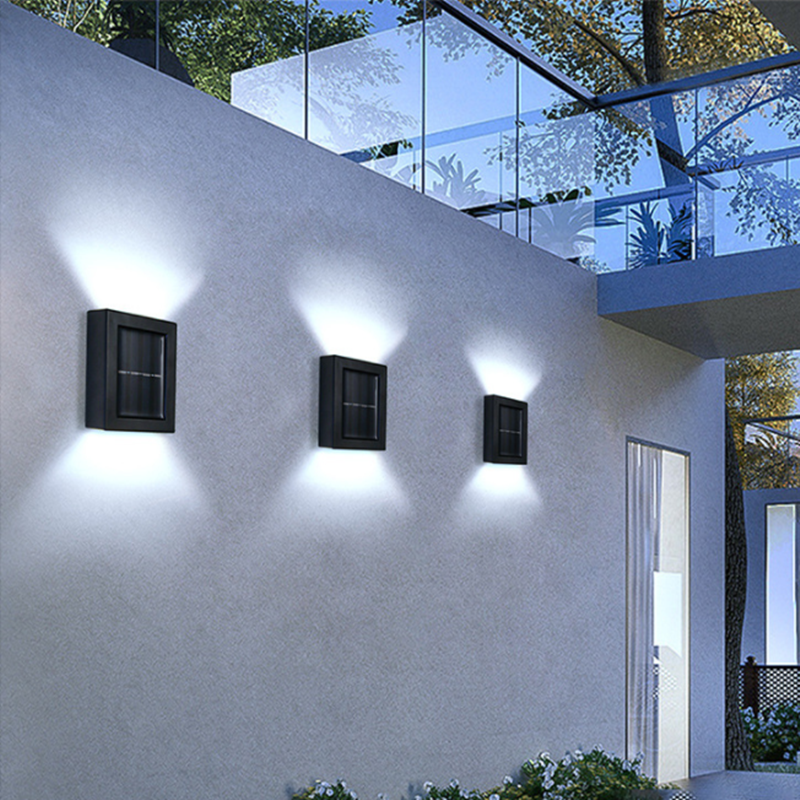 WallLight – Solar-powered LED wall light, double-shaded