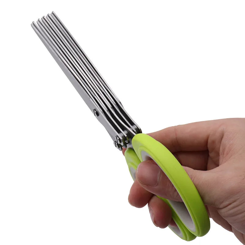 KitchenScissors 5-Blade Kitchen Shears for Herbs and Salad