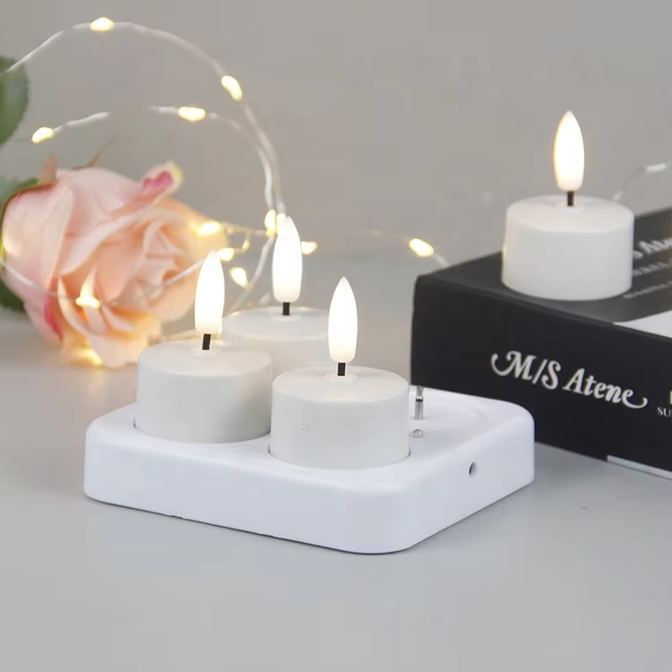 CozyCandles – Rechargeable LED Tealights with Remote Control
