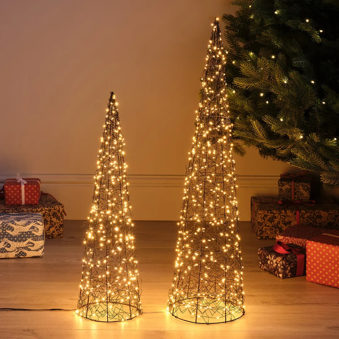 Wire LED Christmas tree – 80 cm
