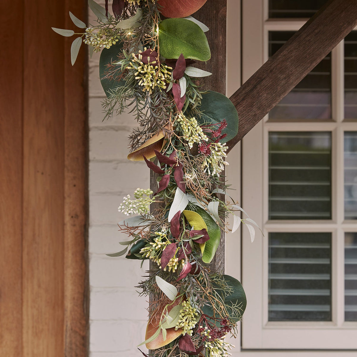 Autumn and winter garland with lighting – 1.5 m
