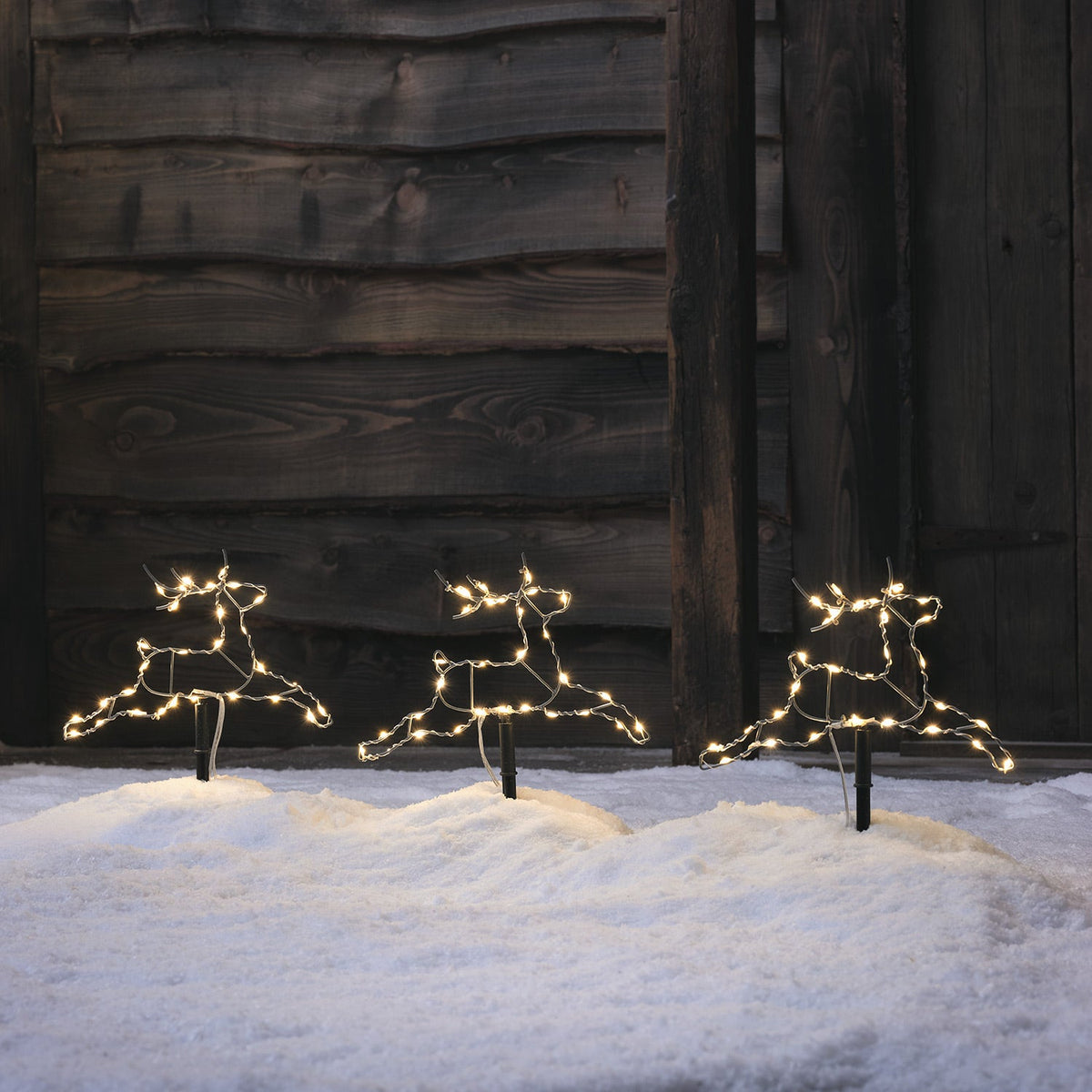 LED Reindeer Light Stick Set – 3-Piece Mini