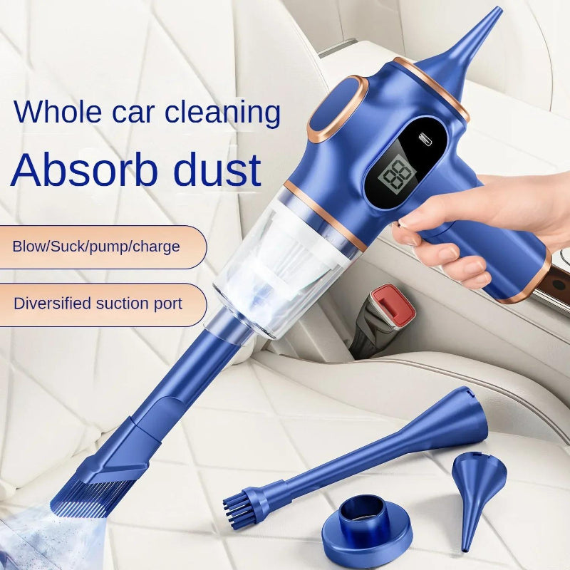 MiniVacuum Handstaubsauger entfernt Staub aus Sitzfugen im Auto