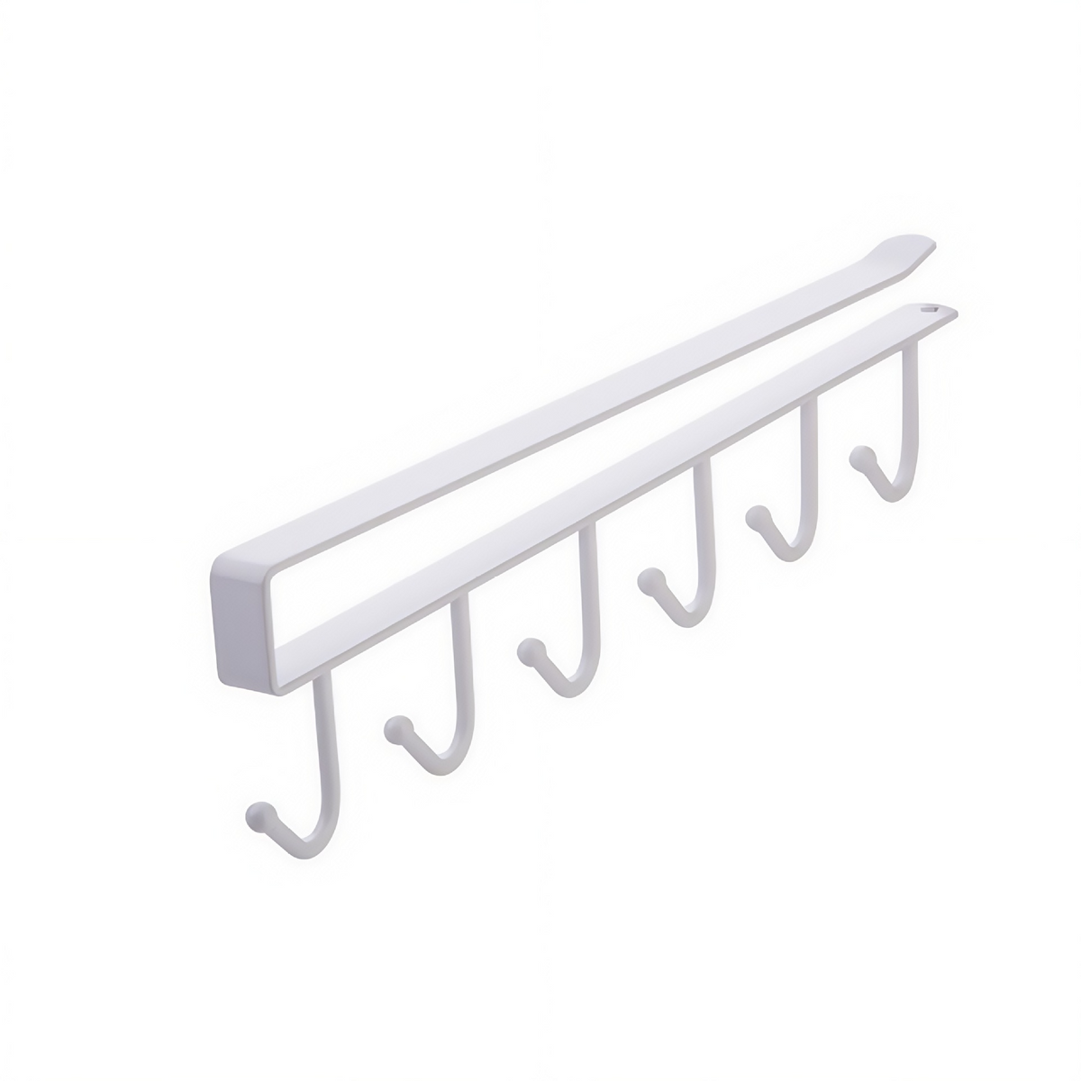 ShelfHooks – Hanging rack with 6 hooks for kitchen and wardrobe, set of 2
