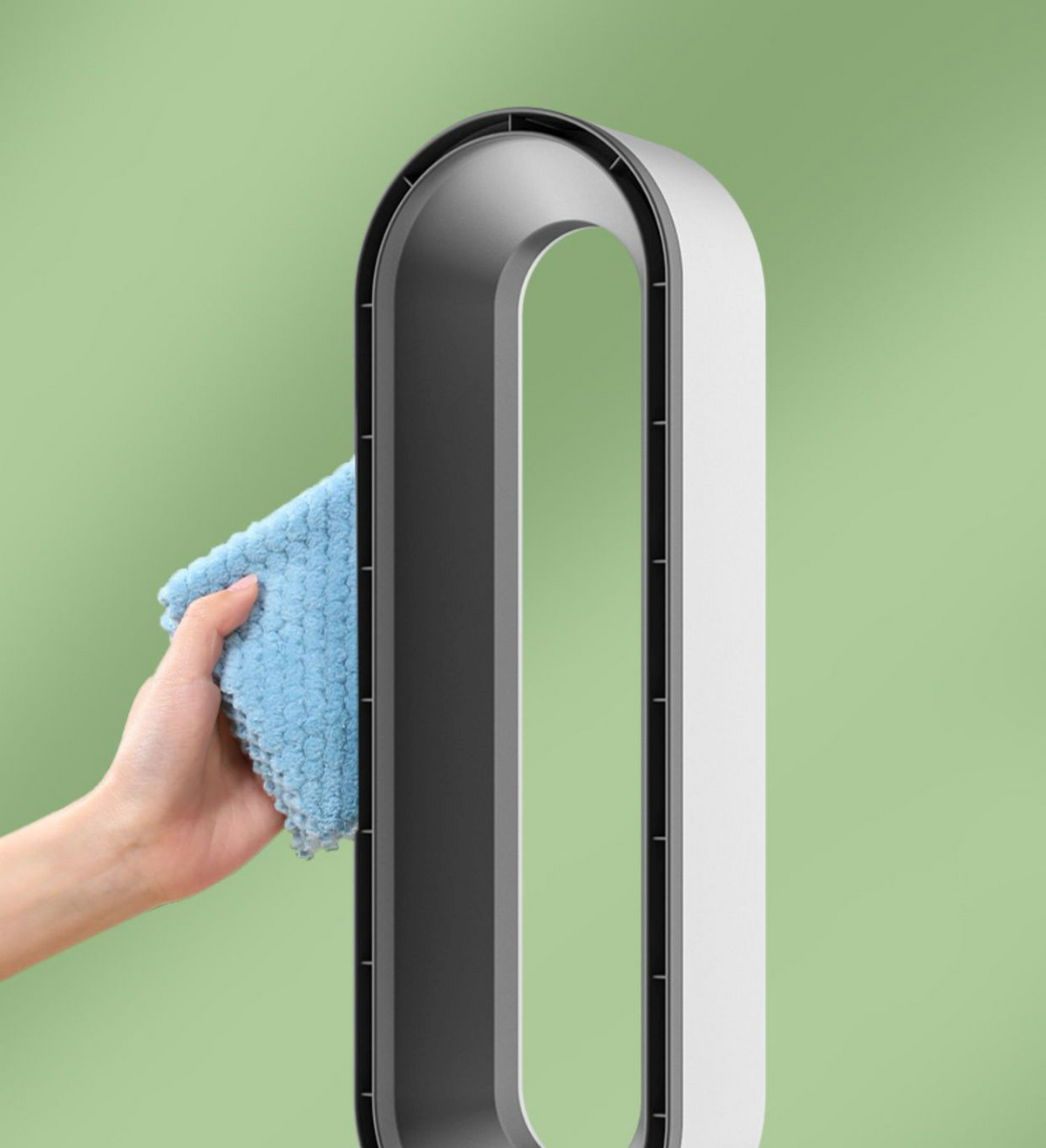 AirVibe Turmventilator im Wohnzimmer