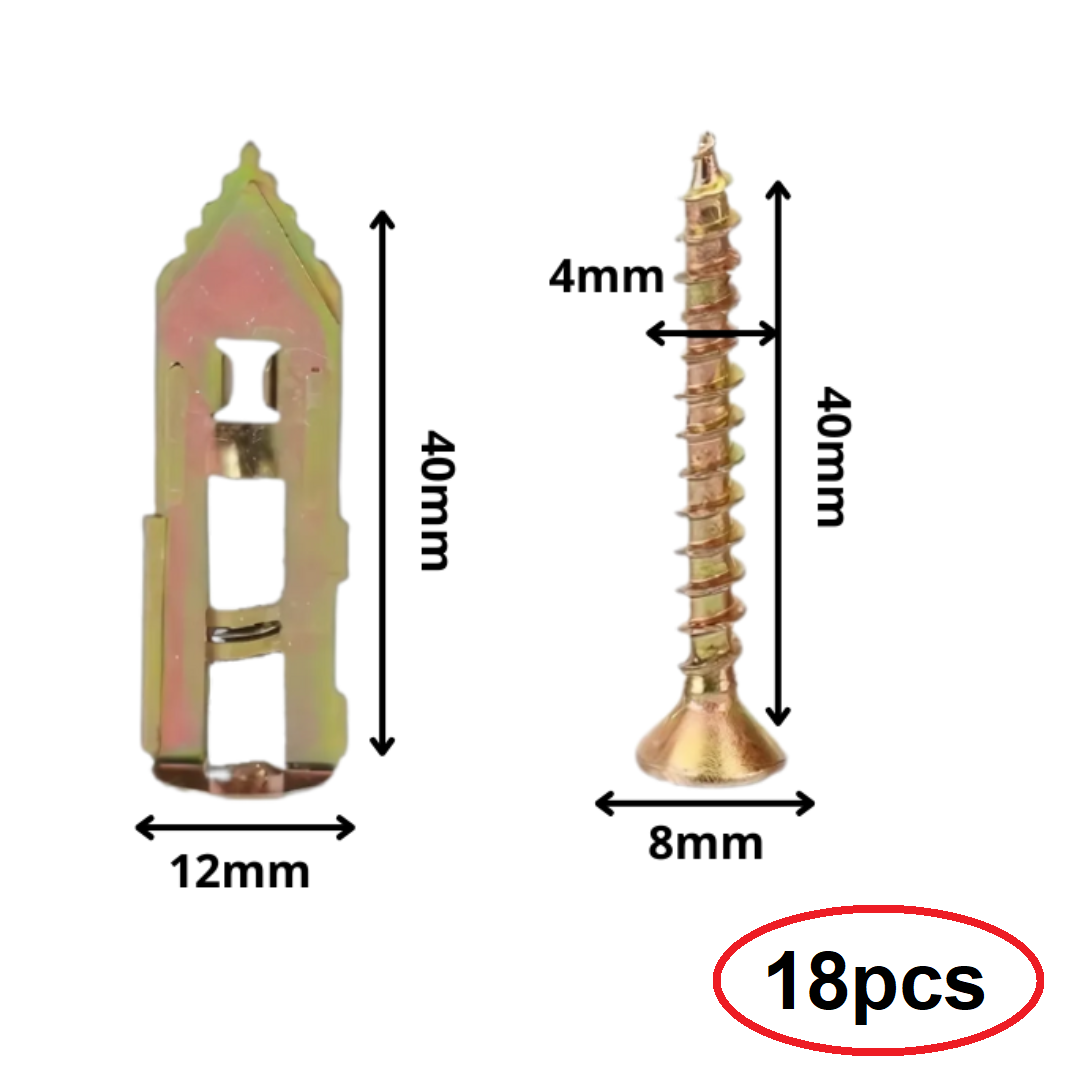 WallScrews Drill-free wall plugs and screws