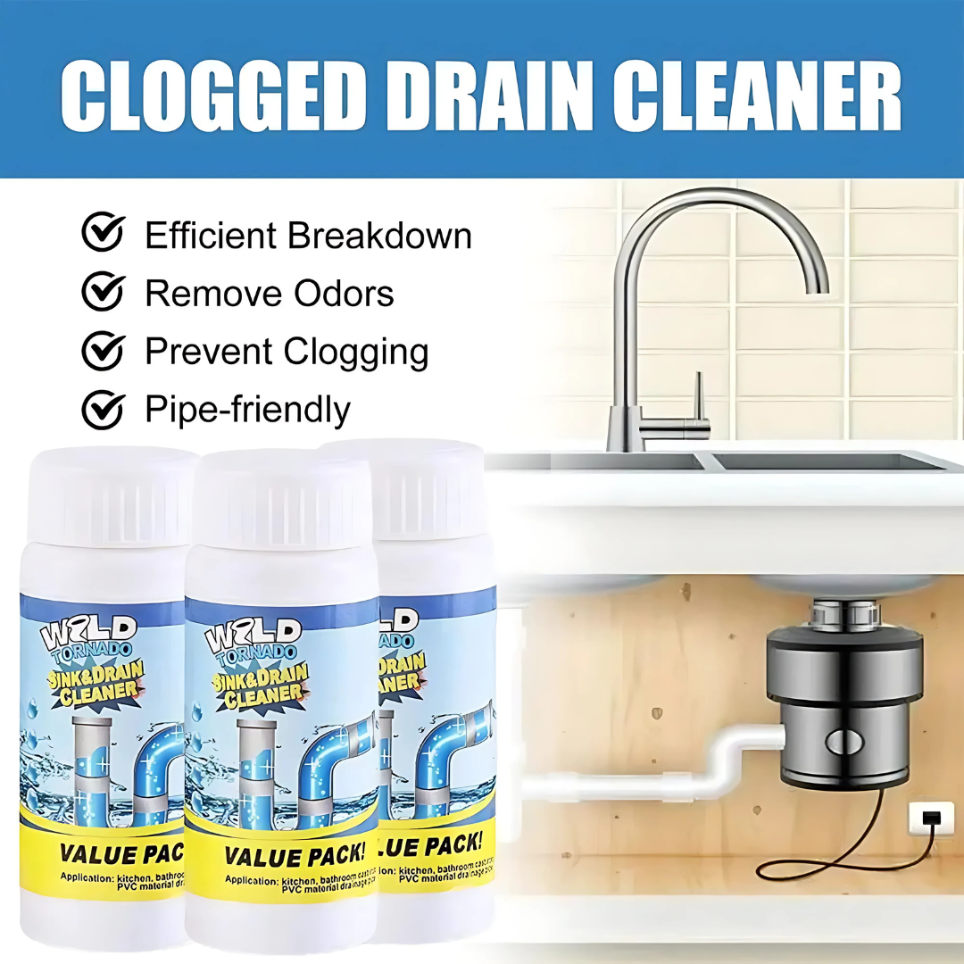 PipeCleaner Drain Cleaning Powder for Sinks and Drains