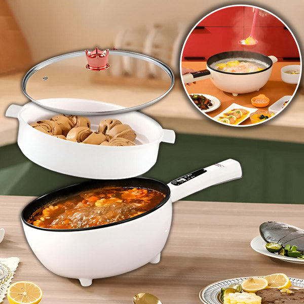 CookPot mit Glasdeckel und Dampfkorb