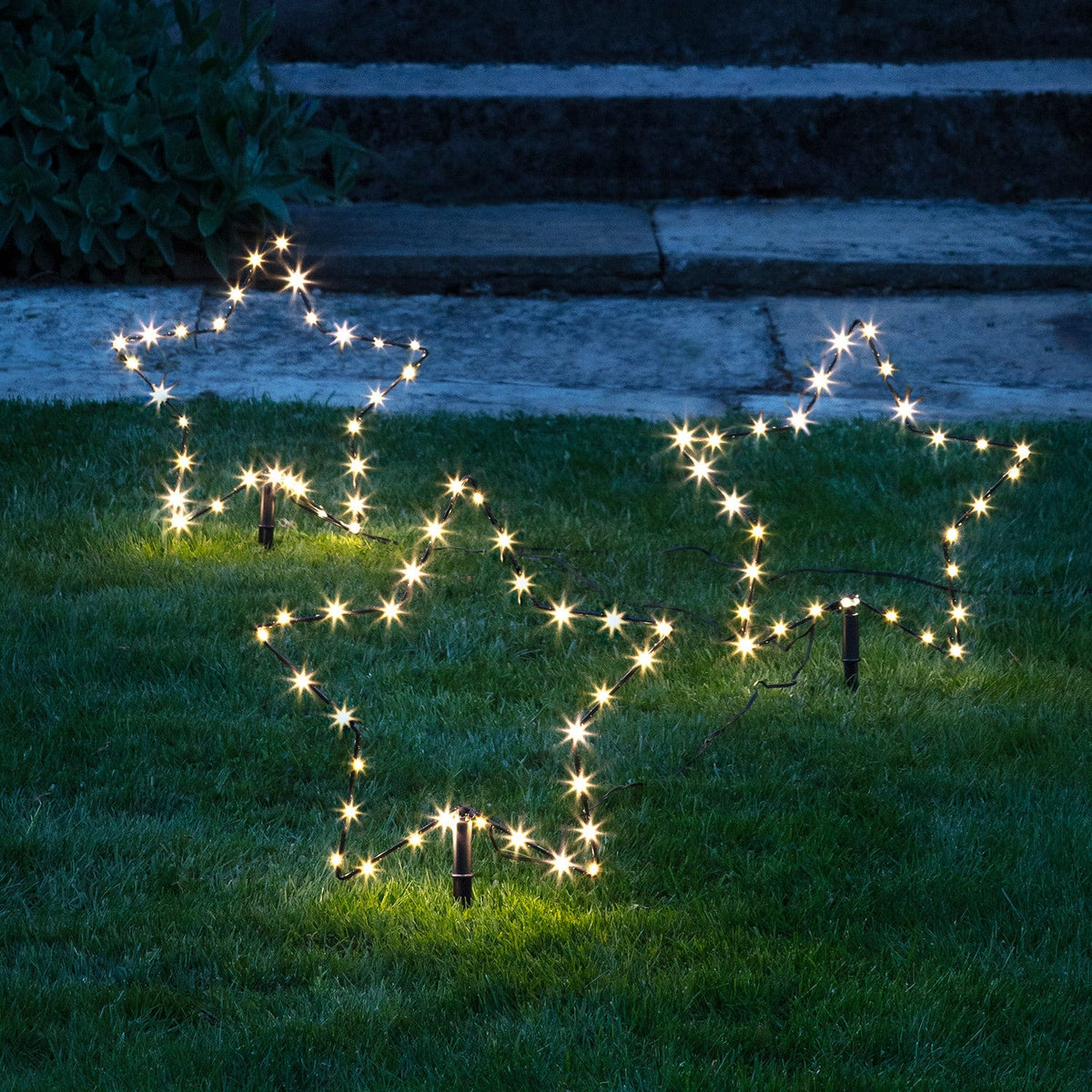 Osby LED Star Stake Lights, Set of 3 – Outdoor Garden Decor