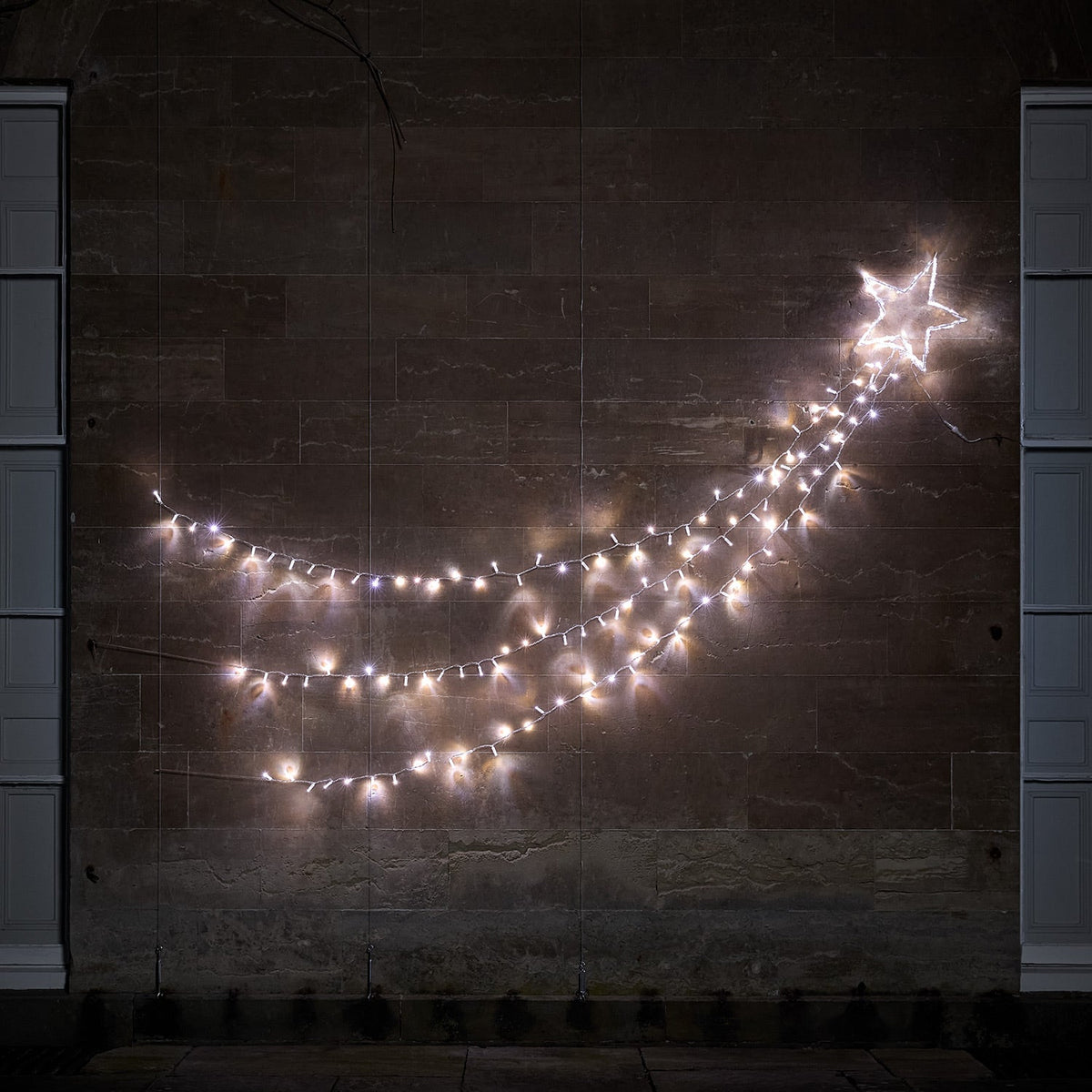 Bicolor LED shooting star Christmas decoration outdoor