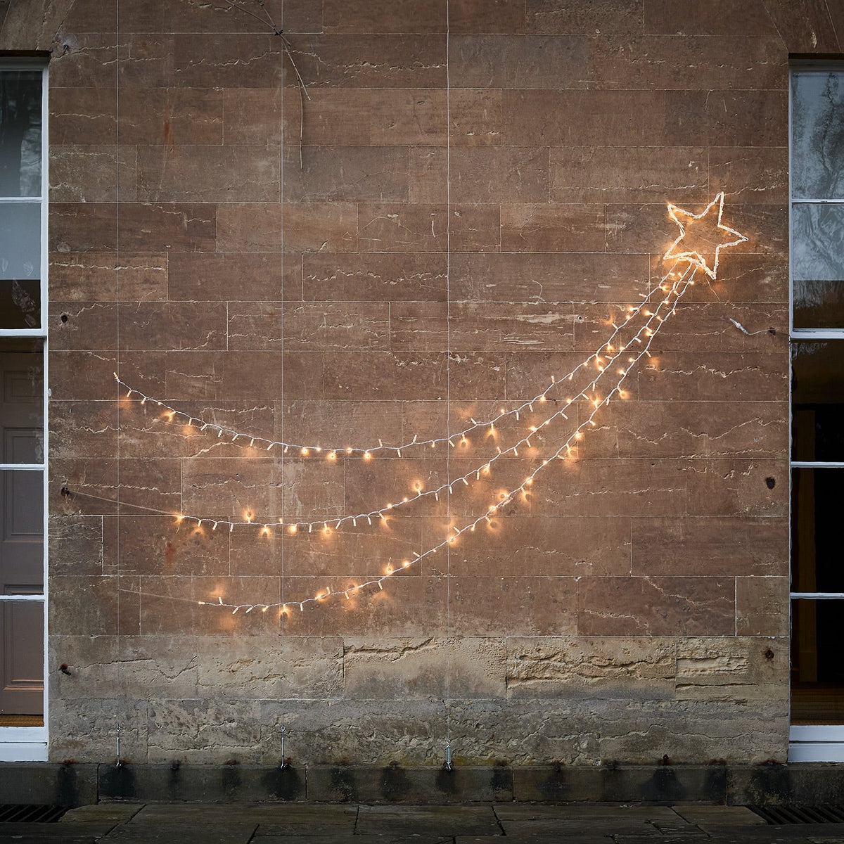 Bicolor LED shooting star Christmas decoration outdoor