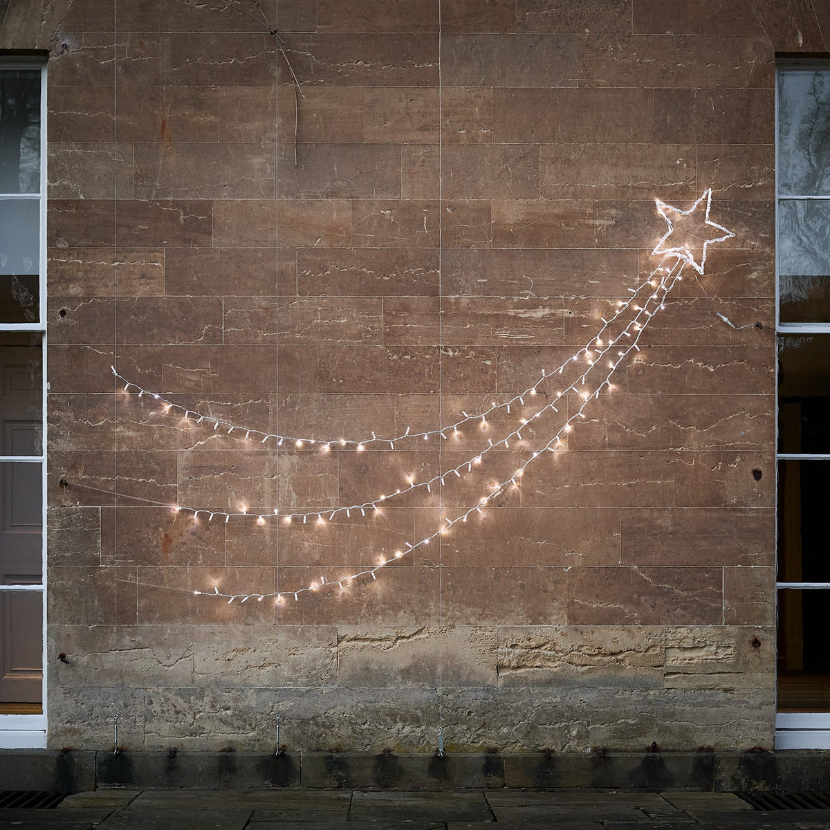 Bicolor LED shooting star Christmas decoration outdoor