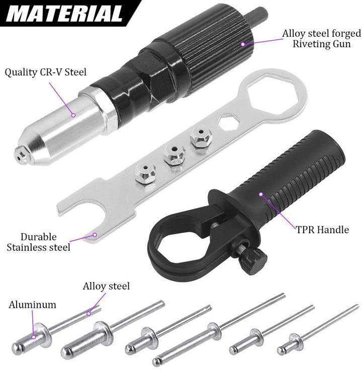 RivetAdapter professionelles Set