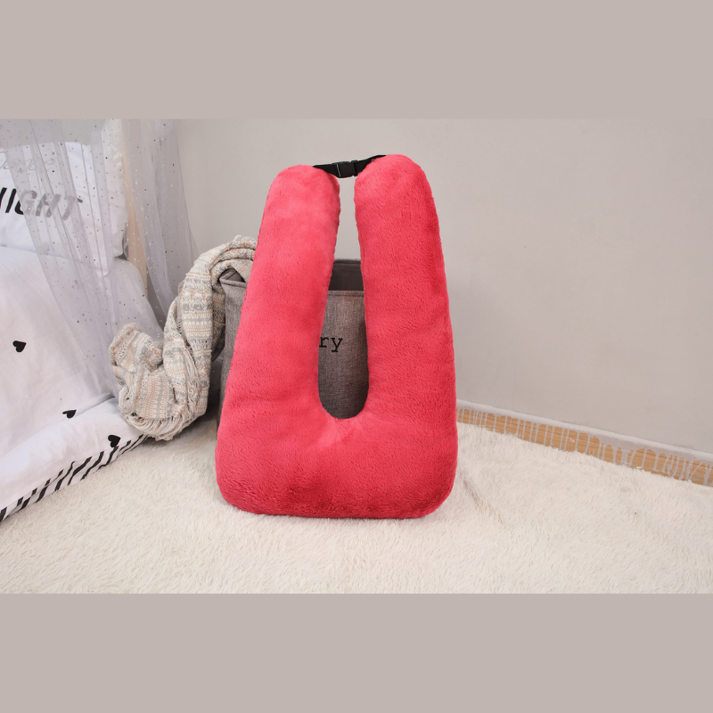 Travel neck pillow with soft U-shape
