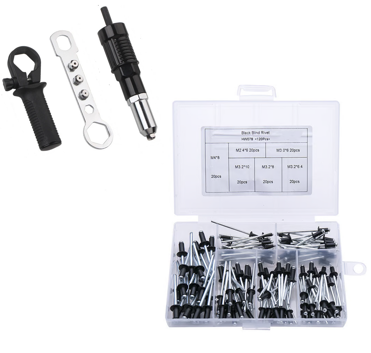 RivetAdapter Rivet Gun Adapter Set